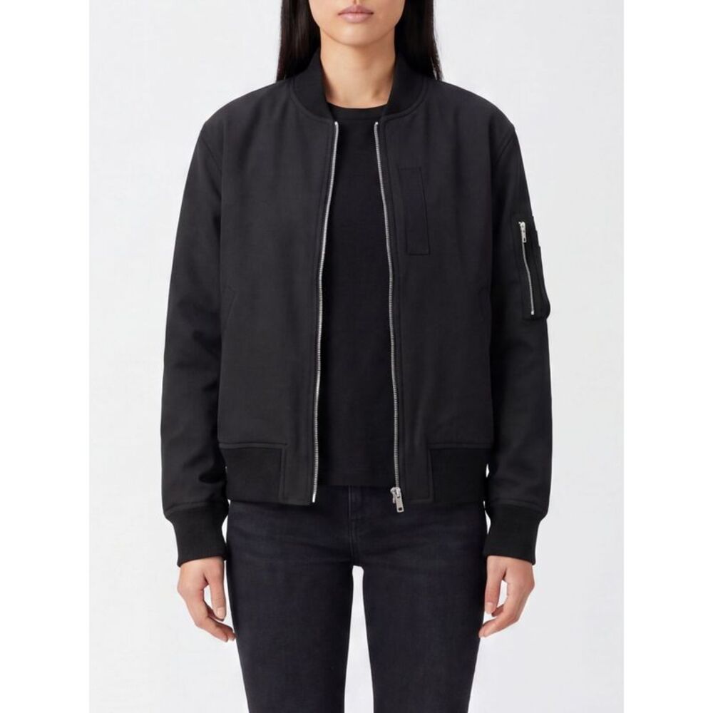 Semicouture Women Semicouture Wool Blend Bomber Jacket With Elasticated Collar
